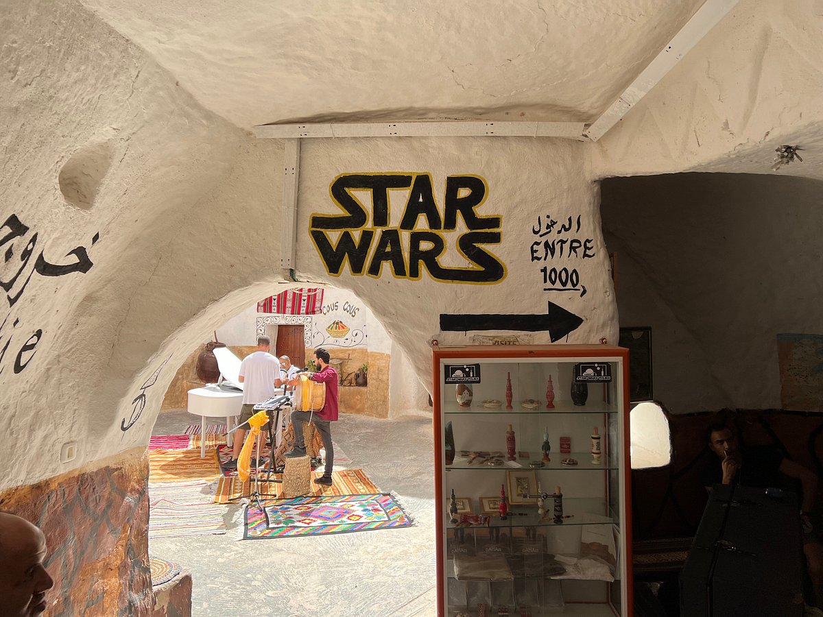 The town of Matmata, with its underground dwellings, was transformed into Luke Skywalker's childhood home.
