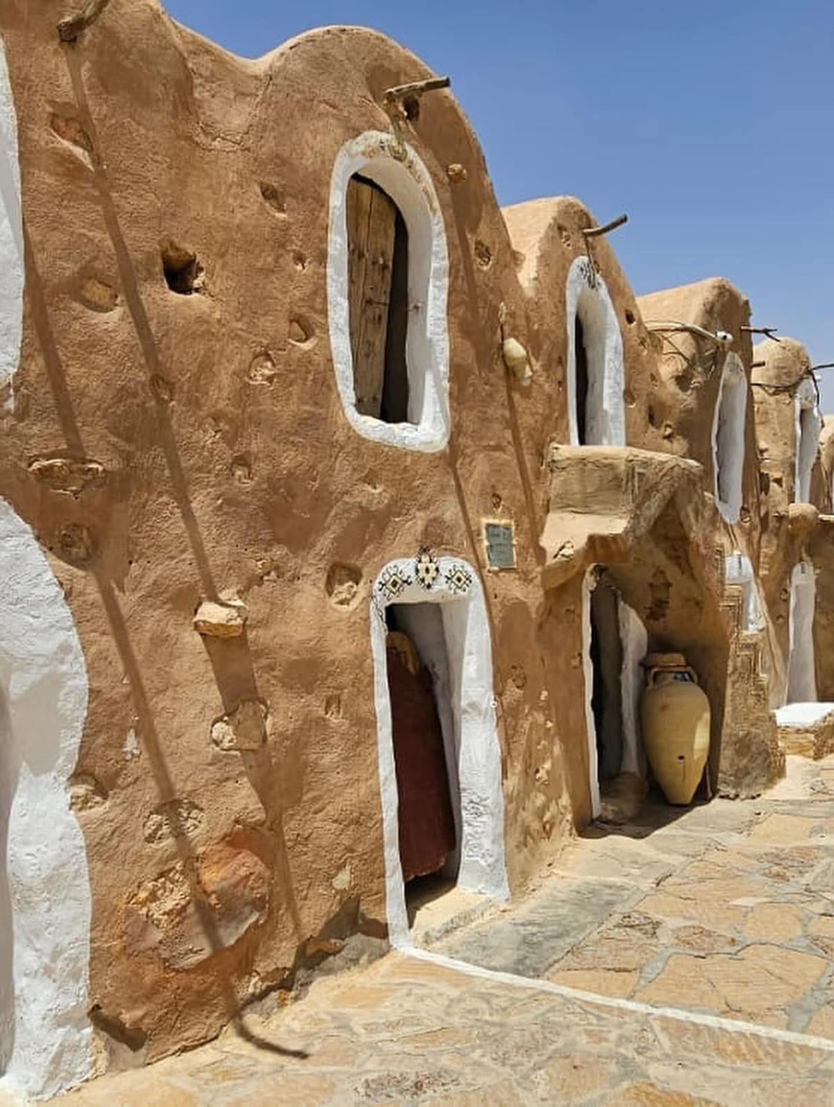 Ksar Hadada architecture in Tunisia featured in Star Wars